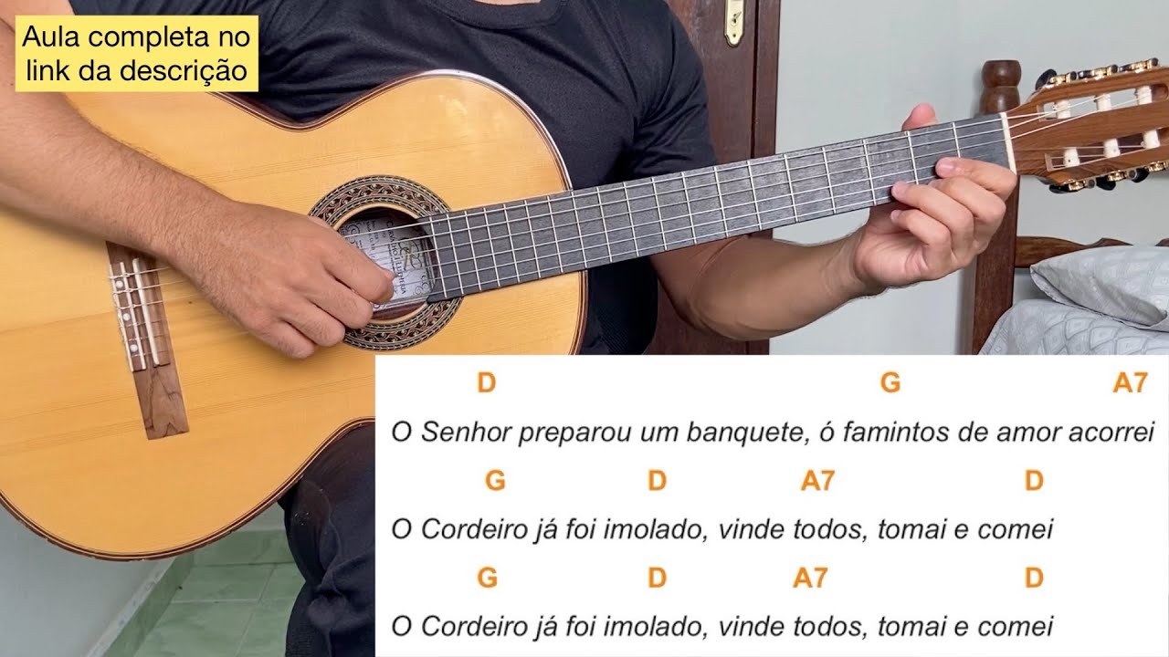 O SENHOR PREPAROU UM BANQUETE (comunhão - PÁSCOA) - TOCANDO A MÚSICA [letra e cifra]