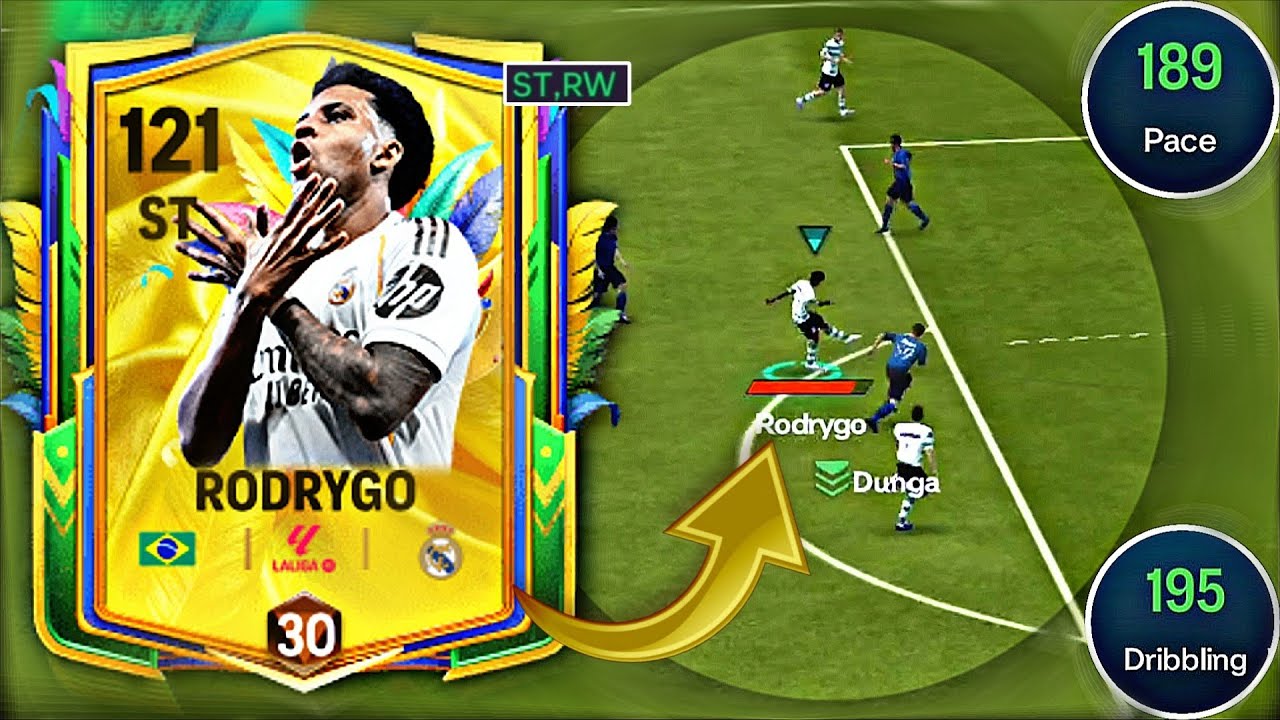Beast ST+RW 🔥😮‍💨 116 OVr Card RODRYGO Review - FC mobile 