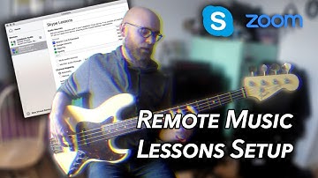 How to set up Skype or Zoom for music lessons