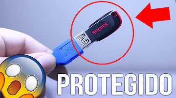 Como retirar a proteção contra gravação do pendrive?