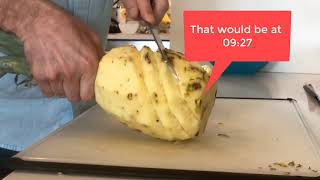 How to Cut a Pineapple the Mathematical Way