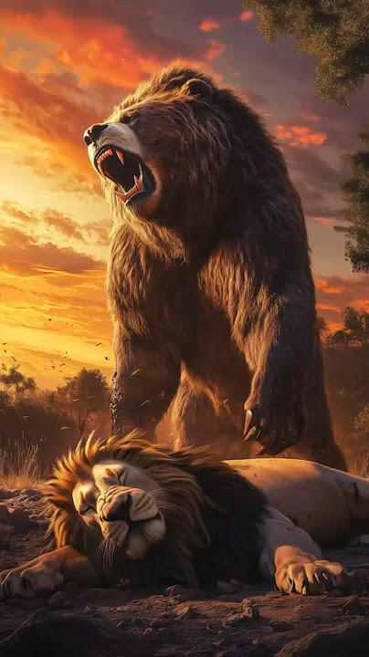 Grizzly Bear vs Animals vs Mammoth (Lion, Cougar, Hyena)