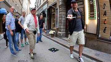 Street gamble scam in Stockholm
