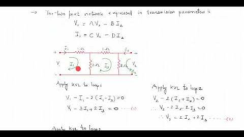 TWO port network- Transmission Parameter
