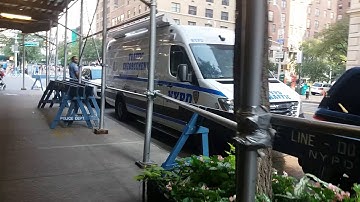 NYPD Traffic Enforcement Communications Command Post Parked On Park Ave In Manhattan, New York