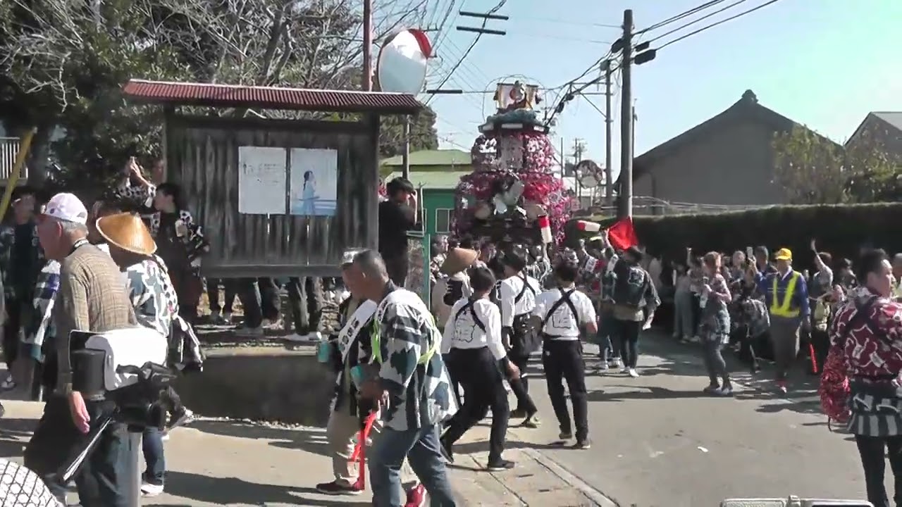 ２０２４　袋井　浅羽　芝八幡神社祭典　宮入