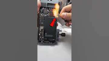 iPhone Catches Fire During Battery Replacement 🔥📱🔧⚠️  #iphone #favphone #phonerepair