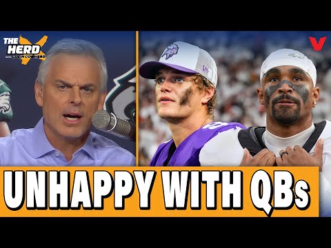 NFL QB DRAMA: Vikings DONE w/ J.J. McCarthy, Eagles TIRED of Jalen Hurts | THE HERD w/ Colin Cowherd