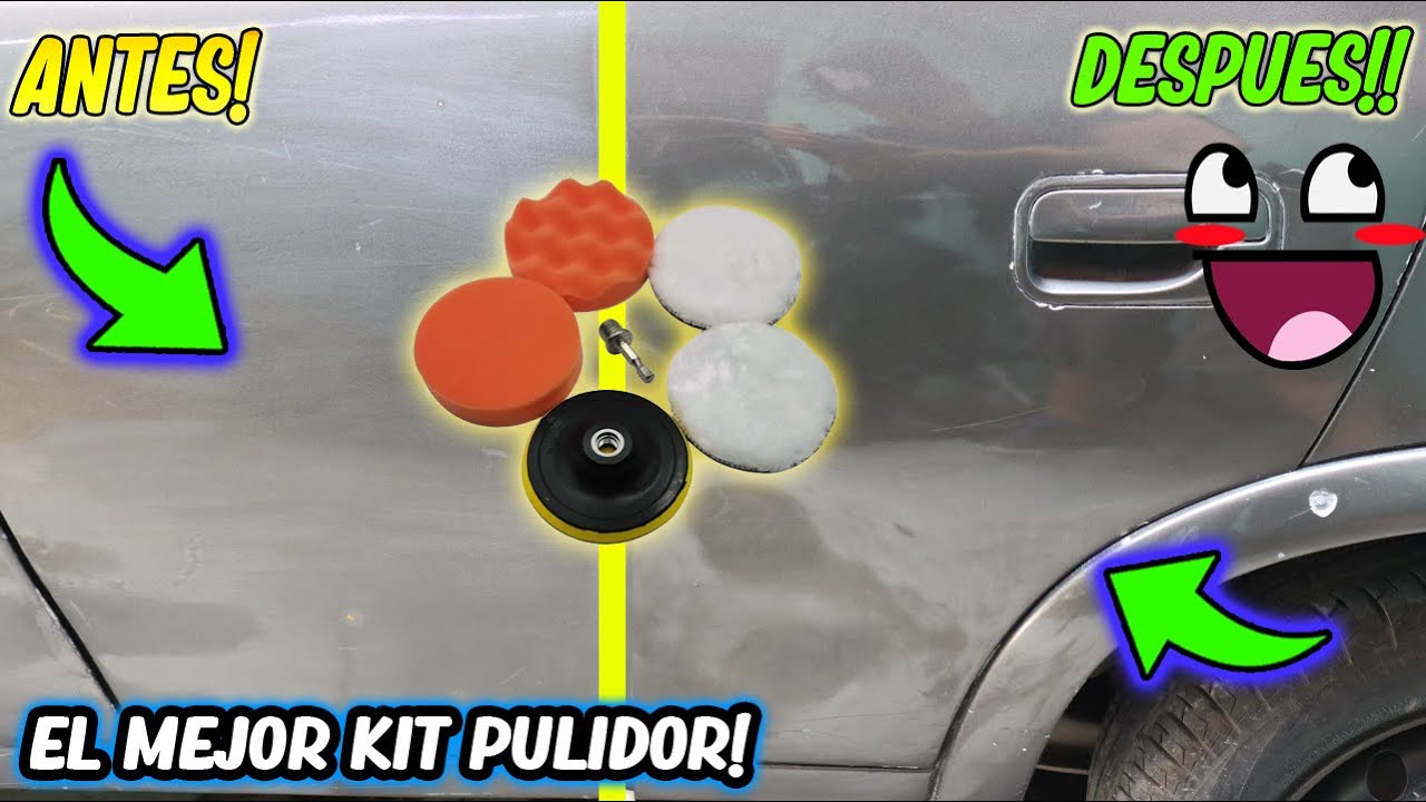 Almohadillas para pulir para coche, juego de pulidora de esponja para pulir,  kit