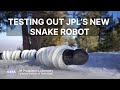Testing out jpls new snake robot