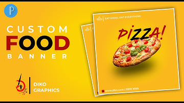 Food Banner Design in pixelLab | Pixellab Tutorial | Diko Graphics