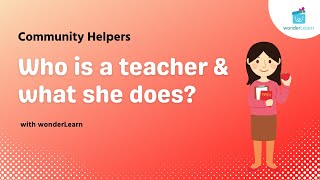 Teacher Meaning | What does teacher do? | Teachers For Kids | Job \u0026 Occupation | Preschool Learning