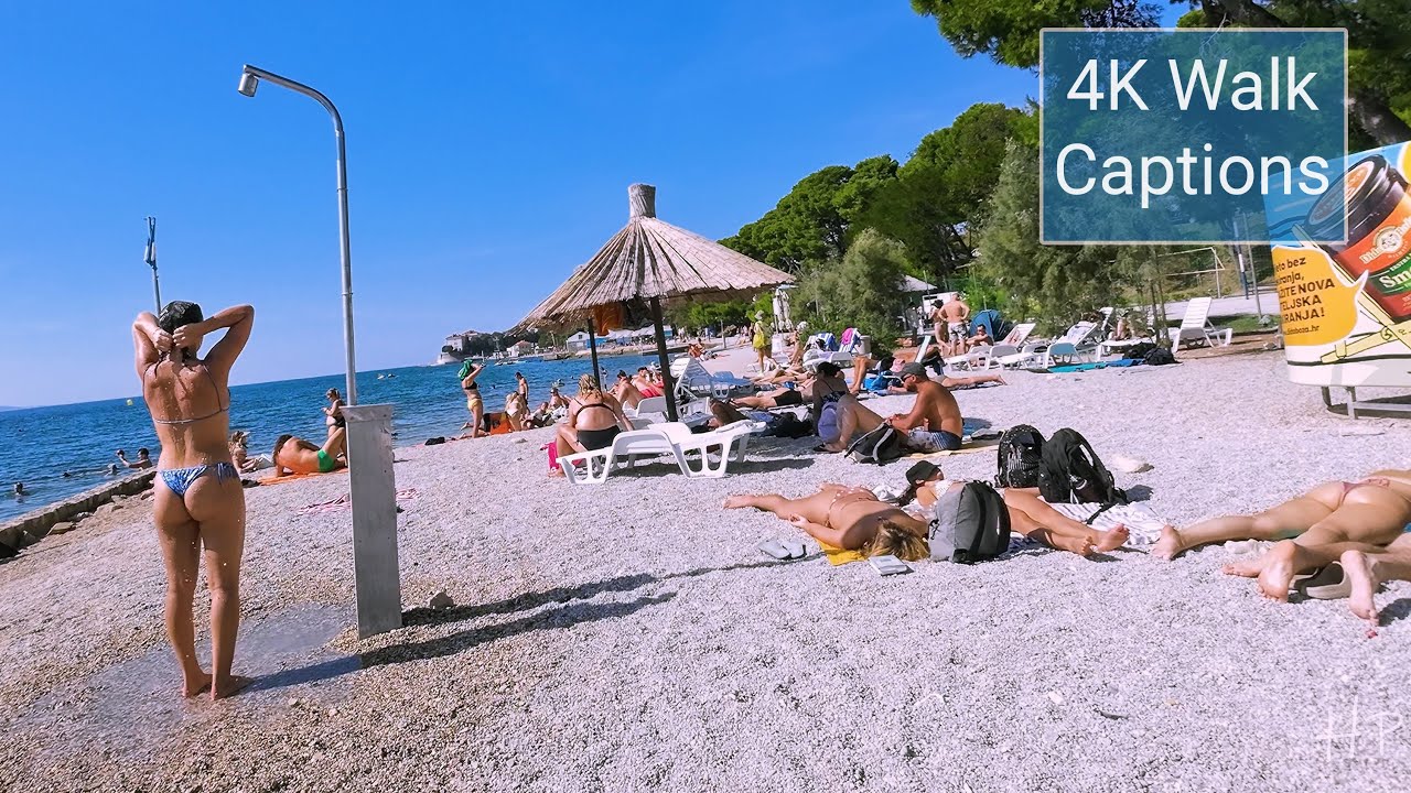 Коловаре — самый популярный пляж Задара, главная достопримечательность, субтитры