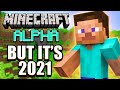 Playing the Minecraft Alpha in 2021