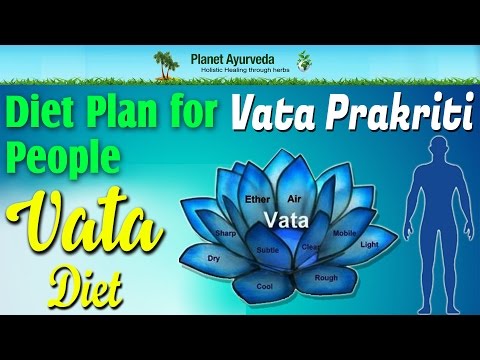 Diet Plan for Vata Prakriti People - Vata Diet