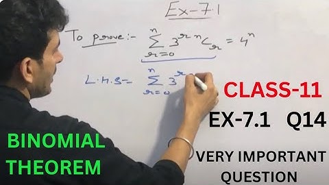 CLASS 11th | MATHS  | CH-7 | BINOMIAL THEOREM | EX-7.1 [Q.14 ]#mathsclass11chapte 7