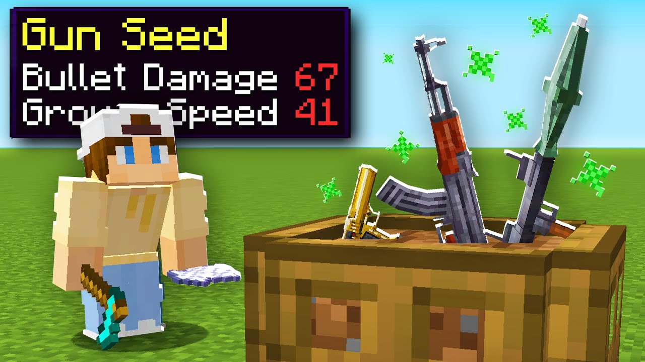 Minecraft, But You Grow RANDOM Guns...