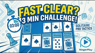 Can we clear the deck in under 3 minutes? ⏱️ | Solitaire Pro Strategy
