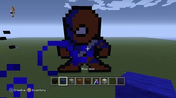 Minecraft Tutorial: How to  Make Deathstorke from Dc comics 8bit