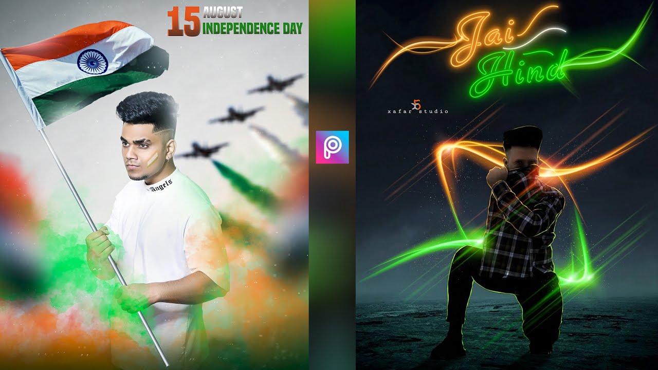 15 August Independence Day Special Photo editing tutorial in Picsart  - Taukeer Editz