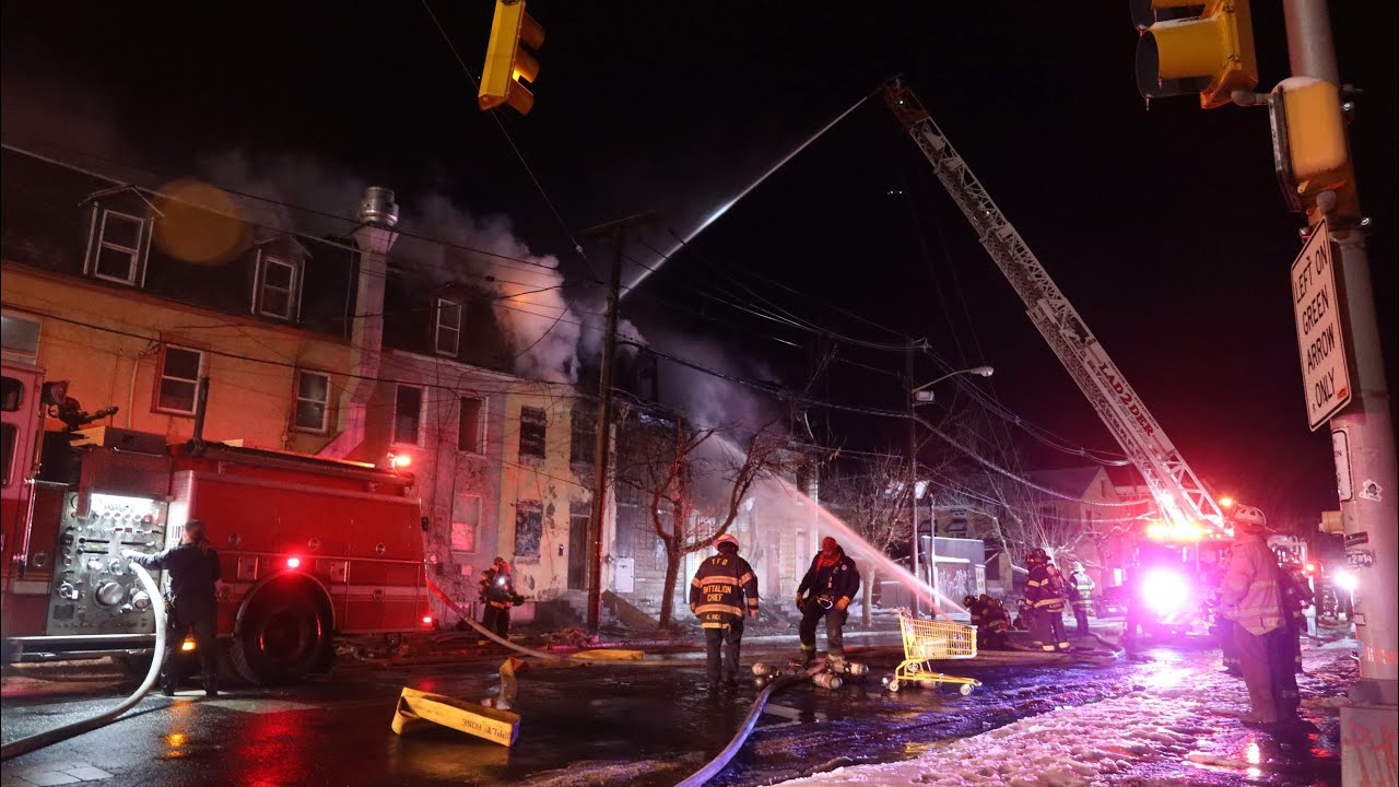 Trenton Fire Battle Multi Alarm Blaze - YouTube