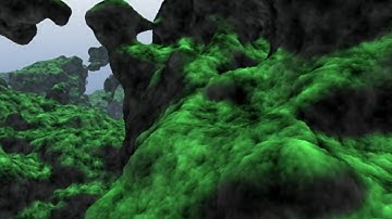GPU Volumetric Perlin Noise Terrain Raycasting
