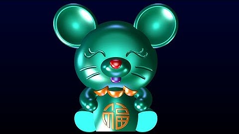 (Use Curve tools) How to design mouse pendant with matrix 8 3d gemvision #212