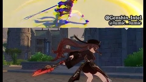 HU TAO all attack/pluge animations | Genshin Impact