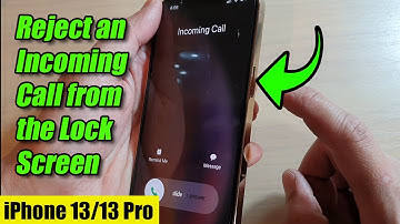 iPhone 13/13 Pro: How to Reject an Incoming Call From Lock Screen