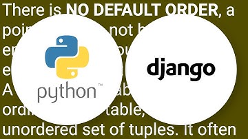 What is the default order of a list returned from a Django filter call?