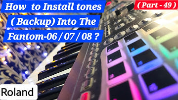 How to install a backup file on Fantom-06 (Part 49) #rolandfantom #fantom #backup 