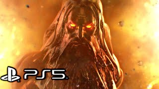 God of War 3 Remastered (PS5) - Kratos Vs. Zeus Boss Fight \& Ending (4K 60FPS)
