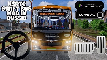 Kerala KSRTC Swift Bus Mod In Bus Simulator Indonesia - Bussid Bus Mod - Bussid Car Mod  - Bussid