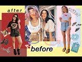 STYLE SWAP AESTHETIC EDGY vs VSCO GIRLY TRANSFORMATION w/ Diana Ren