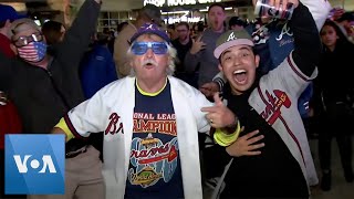 Atlanta Braves Fans Celebrate World Series Win