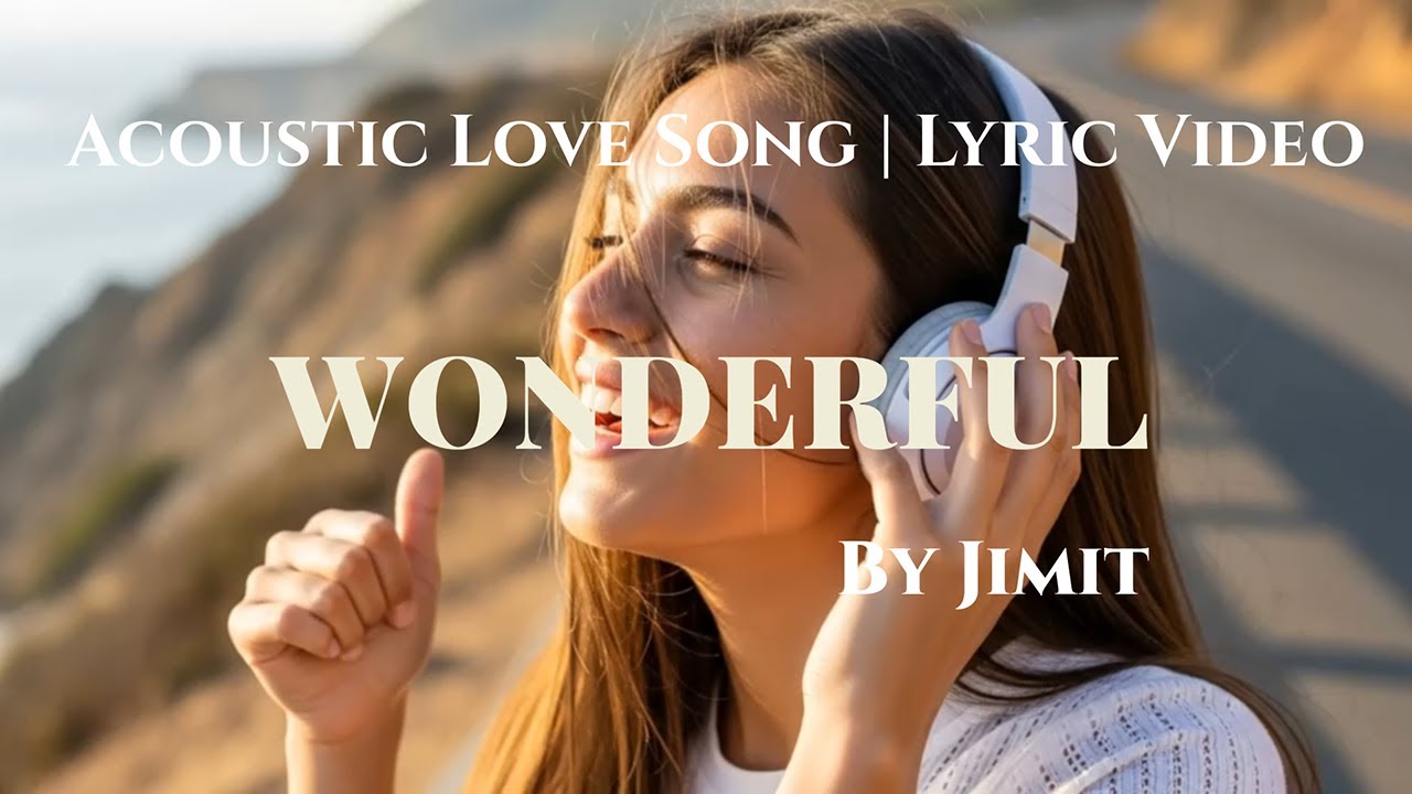 Wonderful by Jimit 🌸 Lyric Video | Soft Acoustic Song for Love & Reflection