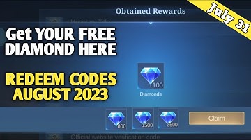 NEW WORKING ML DIAMOND REDEEM CODE AUGUST 2023 + How To Redeem Cod - Belerick Play || Mobile Legends