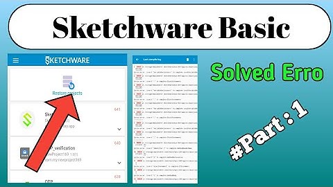Sketchware Basic, Project Restore,#sketchware