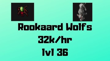 Rookgaard - Lvl 36 - 32k/hr - (Spot: Wolfs) - Solo - Tibia