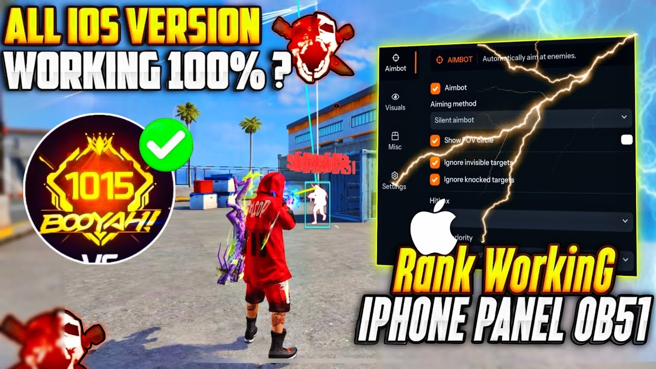 Free Fire iPhone Panel Ob52 || Panel For Mobile FF 😈 iOS panel free fire 🔥 Free Fire Panel Hack