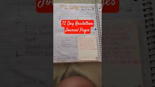 72 Day Readathon Reading Journal #readingjournal