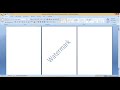 How to apply watermark to selected pages in Microsoft Word document|Insert watermark in ms word