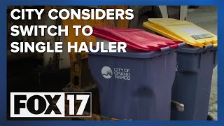 Grand Rapids considering transition to single trash hauler for residents