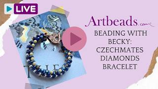 Beading With Becky: Czechmates Diamond Beads Bracelet
