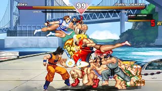 GOKU VS 16 STREET FIGHTERS - HARDEST EPIC FIGHT! screenshot 2
