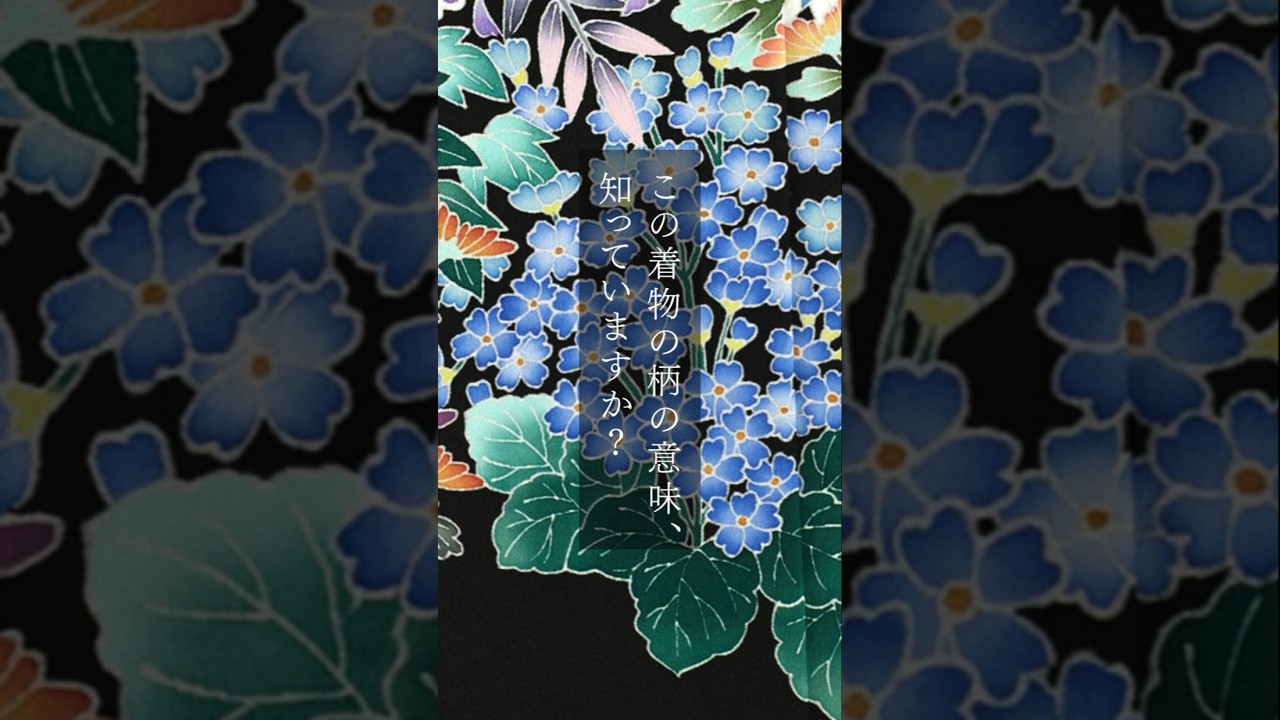 着物の柄・模様】紫陽花（あじさい） #きもの365 #紫陽花 #アジサイ 