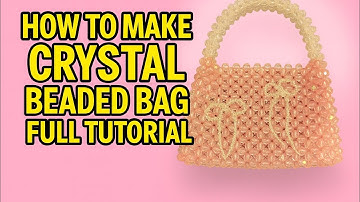 Viral Crystal Beaded Bag Tutorial | DIY Beaded Purse Making Step by Step
