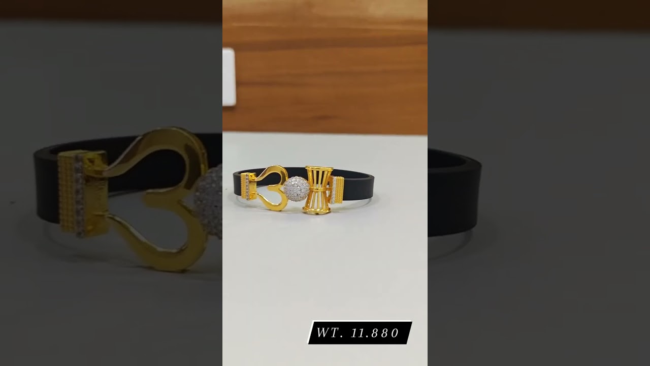 Trishul Gold Bracelet For Men #goldbracelet #trishul #krishnajewellerss