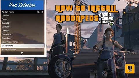 HOW TO INSTALL AddonPeds GTA V Mod 2024 | Ped Mod Showcase