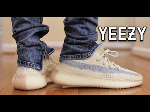 YEEZY 350 V2 LINEN REVIEW \u0026 ON FEET 